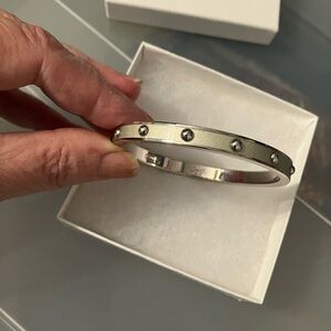 Coach Silvertoned Bangle Bracelet